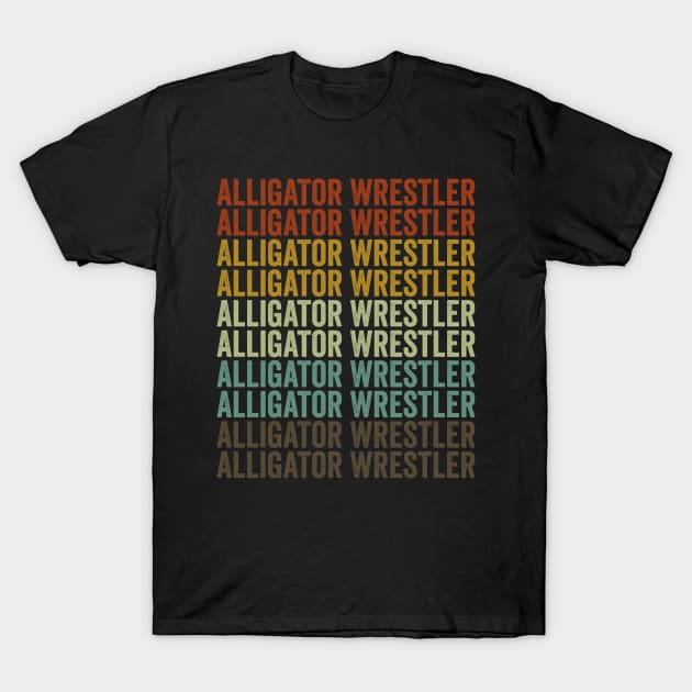 Alligator Wrestler Wrestler Wrestling T-Shirt by Alex21